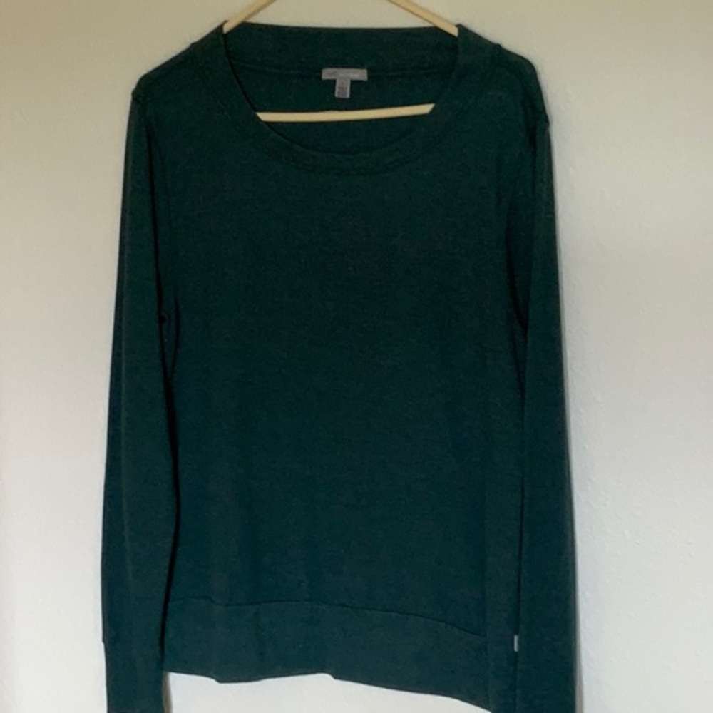 Hornytoad green long sleeve knit top in Size Large
